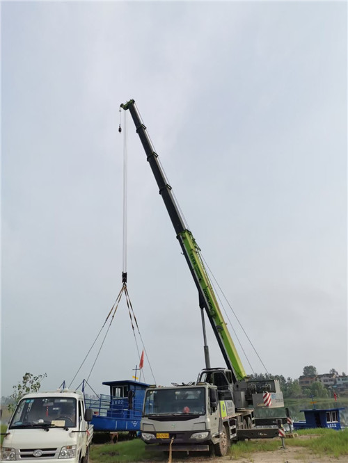 正阳县桥梁建设吊装案例